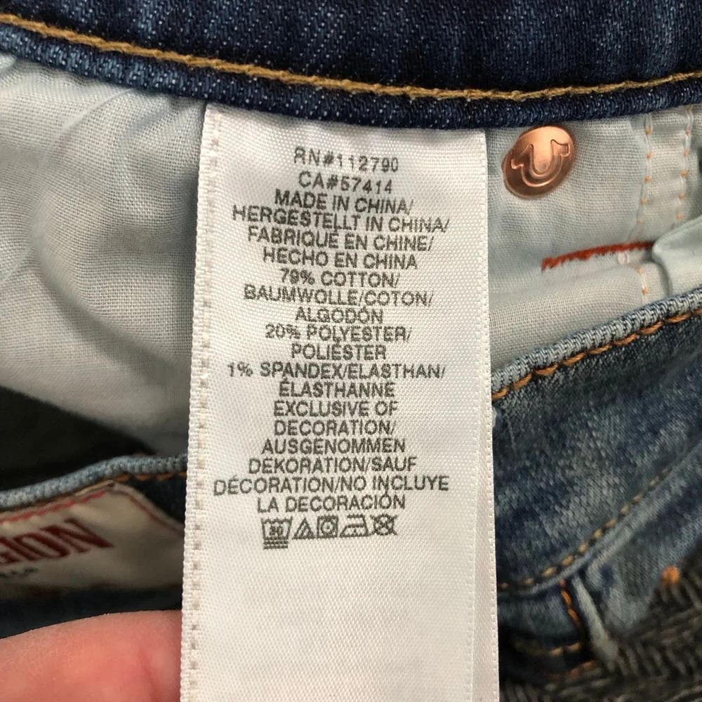 True Religion Ricky Relaxed Straight Jeans Mens Size 27